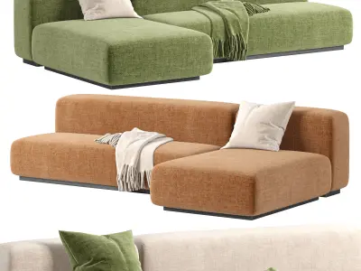 Prostoria Sofa Klaster Modular Sofa By Dasmoebel 3D model