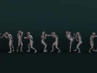 Boxer Man Set02 3D model