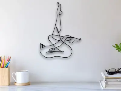 Girl Wall Art 3D print model order
