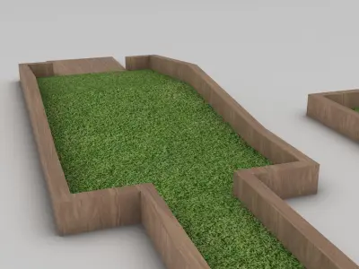 Mini Golf Low-poly 3D model