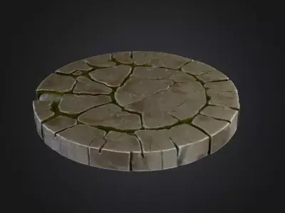 Forgotten Arena Platform Low-poly 3D model