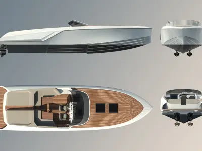 Frauscher 1212 Ghost Motor Yacht  3D model