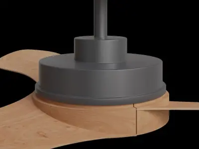 Capri 52 Dc Ceiling Fan Low-poly 3D model