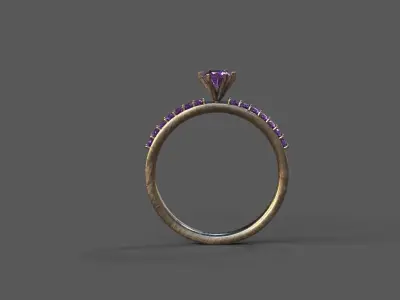 High-Quality 3D Ring Model Low-poly 3D model