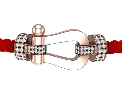 Force Extra Large XL Diamond bracelet 3D print model