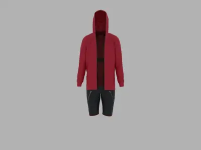 Sport Suit Low-poly 3D model 36