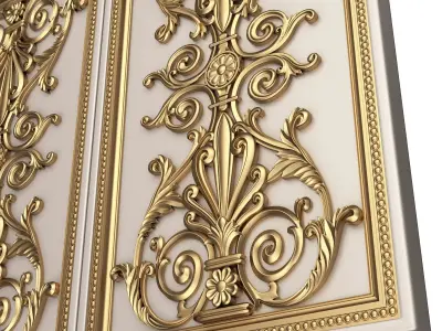 Backgammon Set 05 White Low-poly 3D model