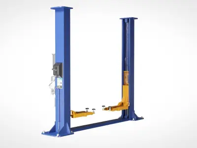 2 Post Car Lift Low-poly 3D model