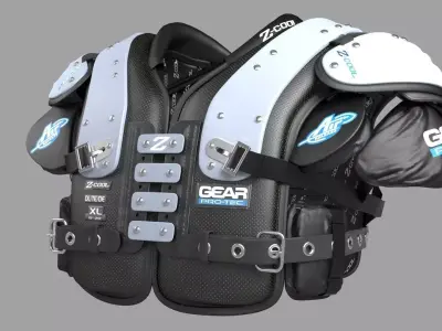 Football Shoulder Pad 3D model