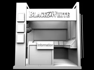 Booth Exhibition Stand a359a 3D model