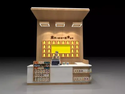 Bar counter cashier 3D model