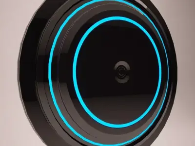 Sci-Fi Disk Free low-poly 3D model