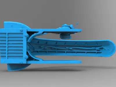 Xiaomi m365 electric scooter rear wheel mounting scan  3D print model