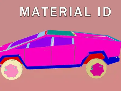 Tesla - Cybertruck Low-poly 3D model