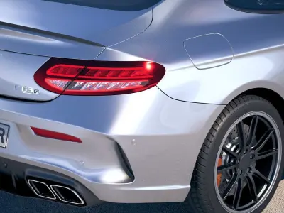 Mercedes C63 S AMG Coupe 2019 3D model