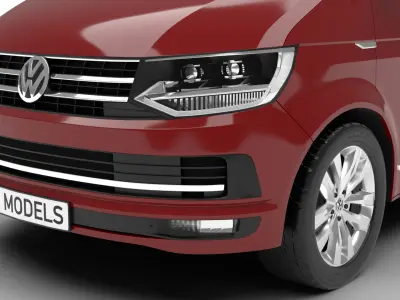Volkswagen Tranporter T6 Multivan 2019 3d model  3D model