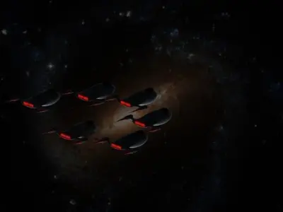 futureistic spaceship Free 3D model