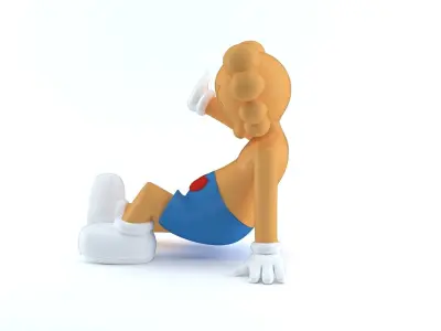 Kaws Break Dance 3D print model