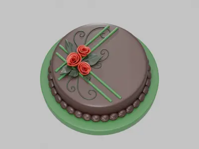 Chocolate Cake 3D print model