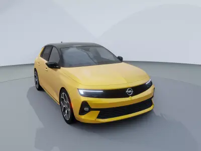 2023 Opel Astra Hatchback Low-poly 3D model