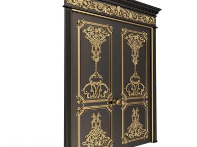 Doors Collection 0201 Low-poly 3D model