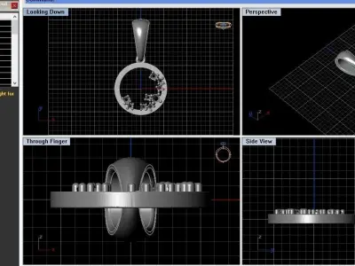 Diamond pendant 3D print model