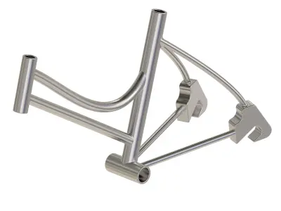 Premium Ladies Bicycle Frame 3D print model