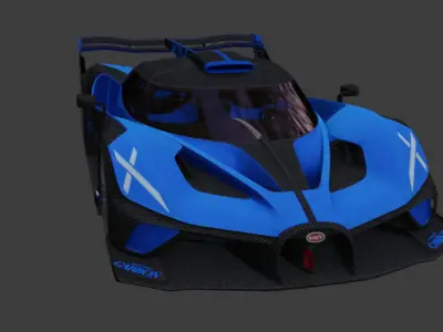 Vehicle Collection Perks Bugatti pubg Low-poly 3D model