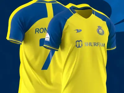 Al Nassr Jersey Duneus 2023 - CLO 3D 3D model