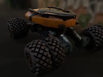 EVE Electric Vehicle 3D Low-poly 3D model