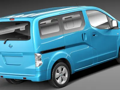 Nissan e-NV200 2015 3D model