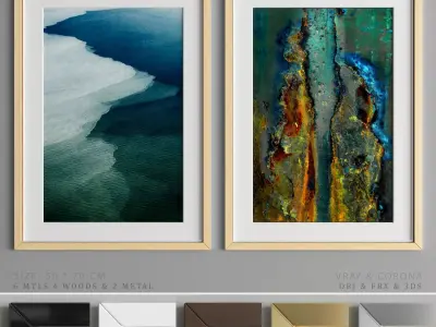 Art Frame A59 Low-poly 3D model