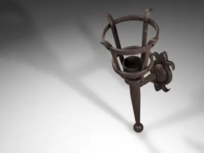  Medieval Middleage Wall Touch  3D model