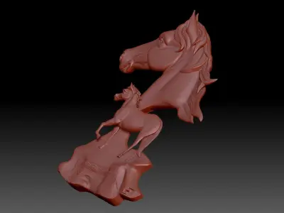 Horses 3D print model