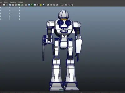 Robot Free low-poly 3D model