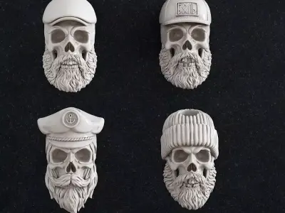 Jewelry Bead skull 3D print model