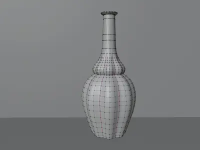 Decorative ceramic vase 3D model