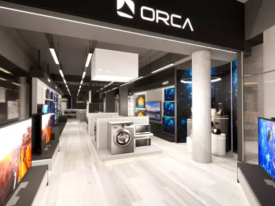 INTERIOR DESIGN OF ORCA ELECTRONICS Low-poly 3D model