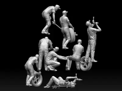 auto repair shop 3D print model