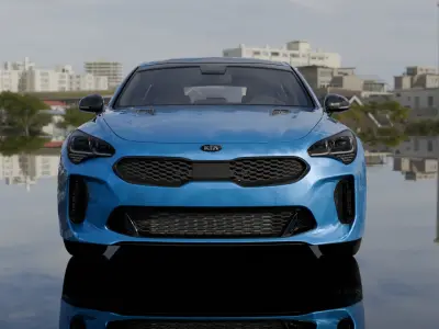 Kia Stinger car model Low-poly 3D model