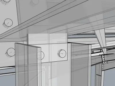 Designing a steel structure using Rhino 3D 3D model