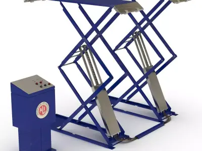 Automotive Scissor Lift 3D model