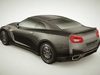 Generic Supercar v1 multicolors Low-poly 3D model