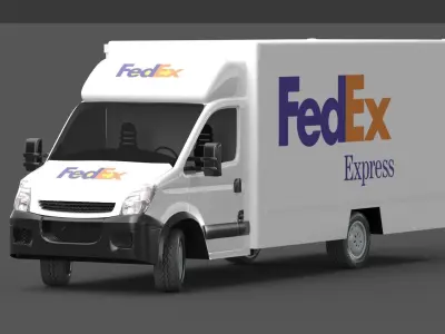Fedex Truck 3D model