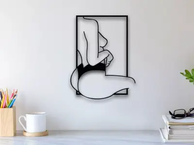 Beautiful Body Wall Art 3D print model
