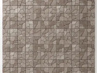 Stone splinter decoration n2 3D model