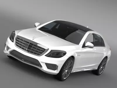 Mercedes Benz S 65 AMG Lang V222 2016 3D model