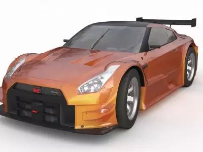 Nissan gtr r35 nismo edition 2017 3D model