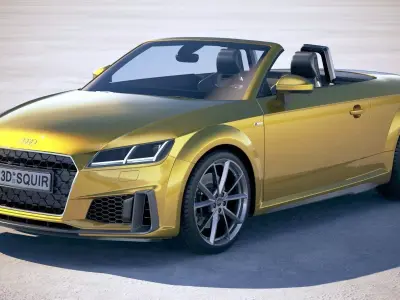 Audi TT Roadster S-line 2019 3D model