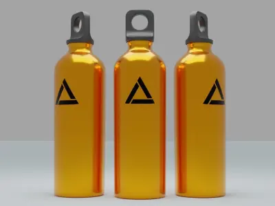 Metal Water Bottle 3D model